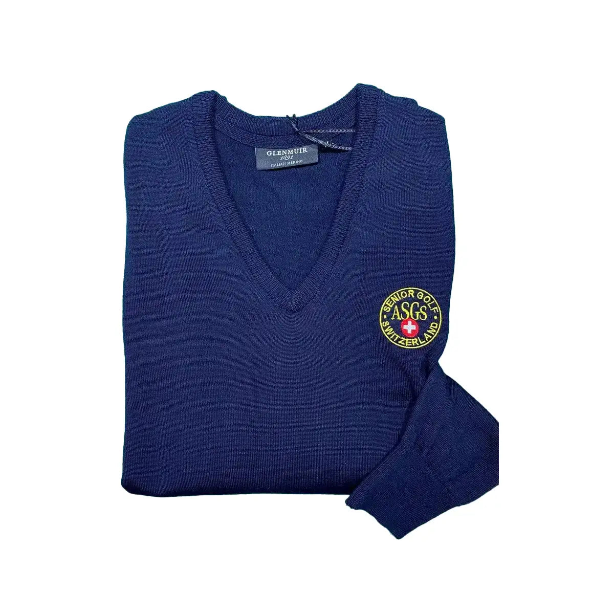 ASGS - Logopullover langarm , Navy