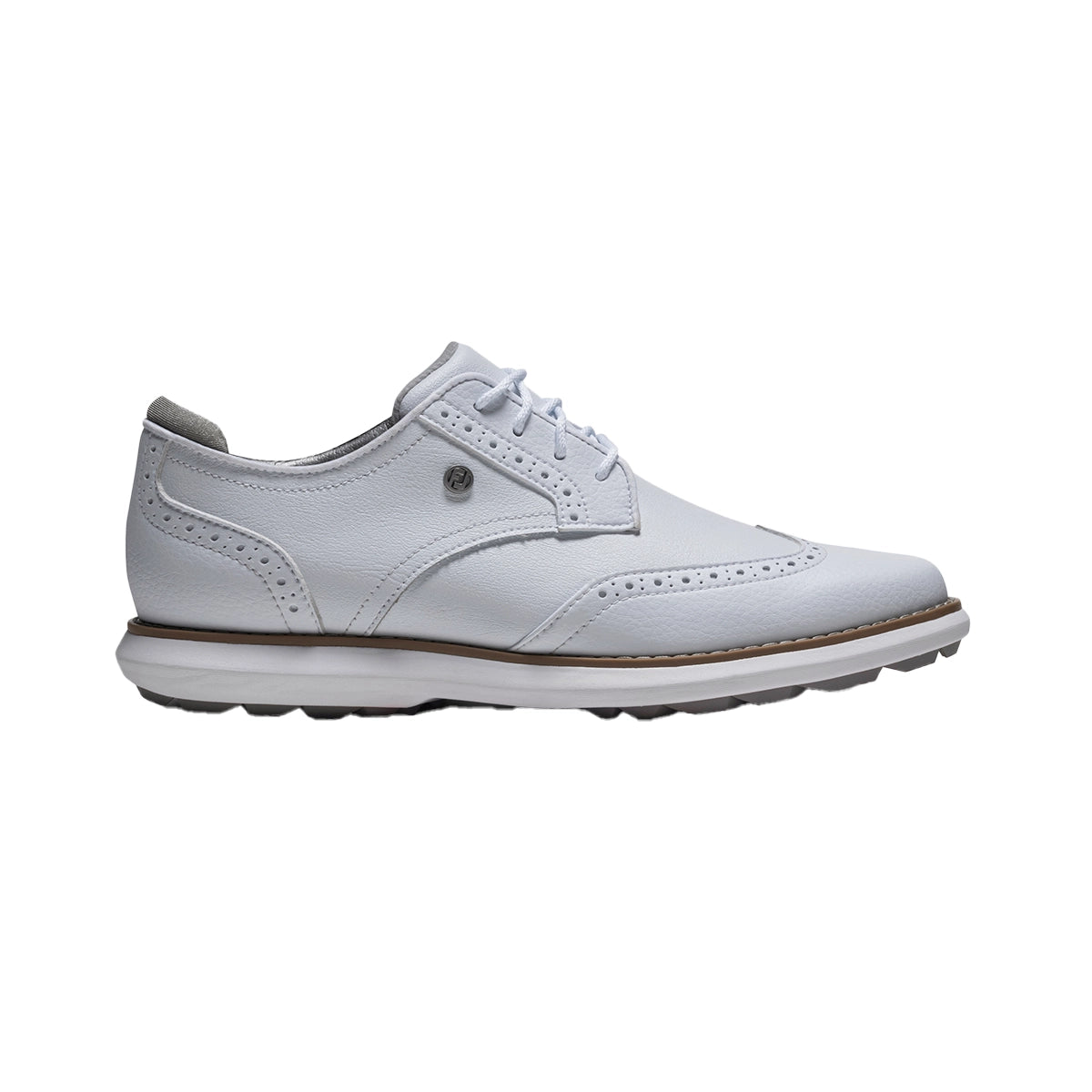 Footjoy Traditions SL Wing Tip Ladies white ( wide ) - City Golf Shop by Andrej Kübli