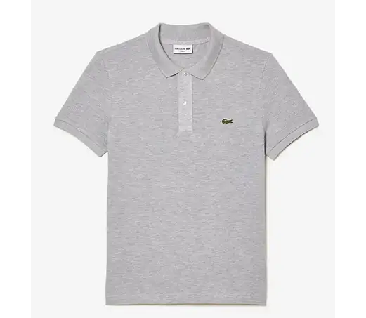 Lacoste Polo kurzarm aus Pima-Baumwolljersey grau