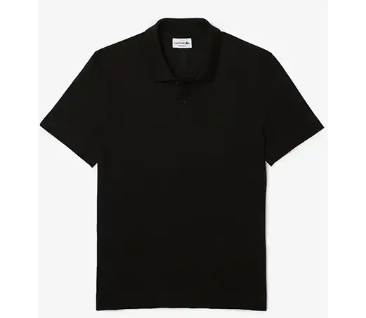 Lacoste Classic Shirt Baumwoll-Pique schwarz