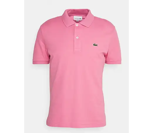 Lacoste Polo kurzarm aus Pima-Baumwolljersey pink