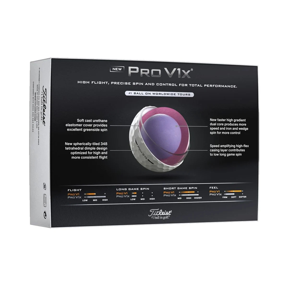 Titleist Pro V1x weiss (2025)