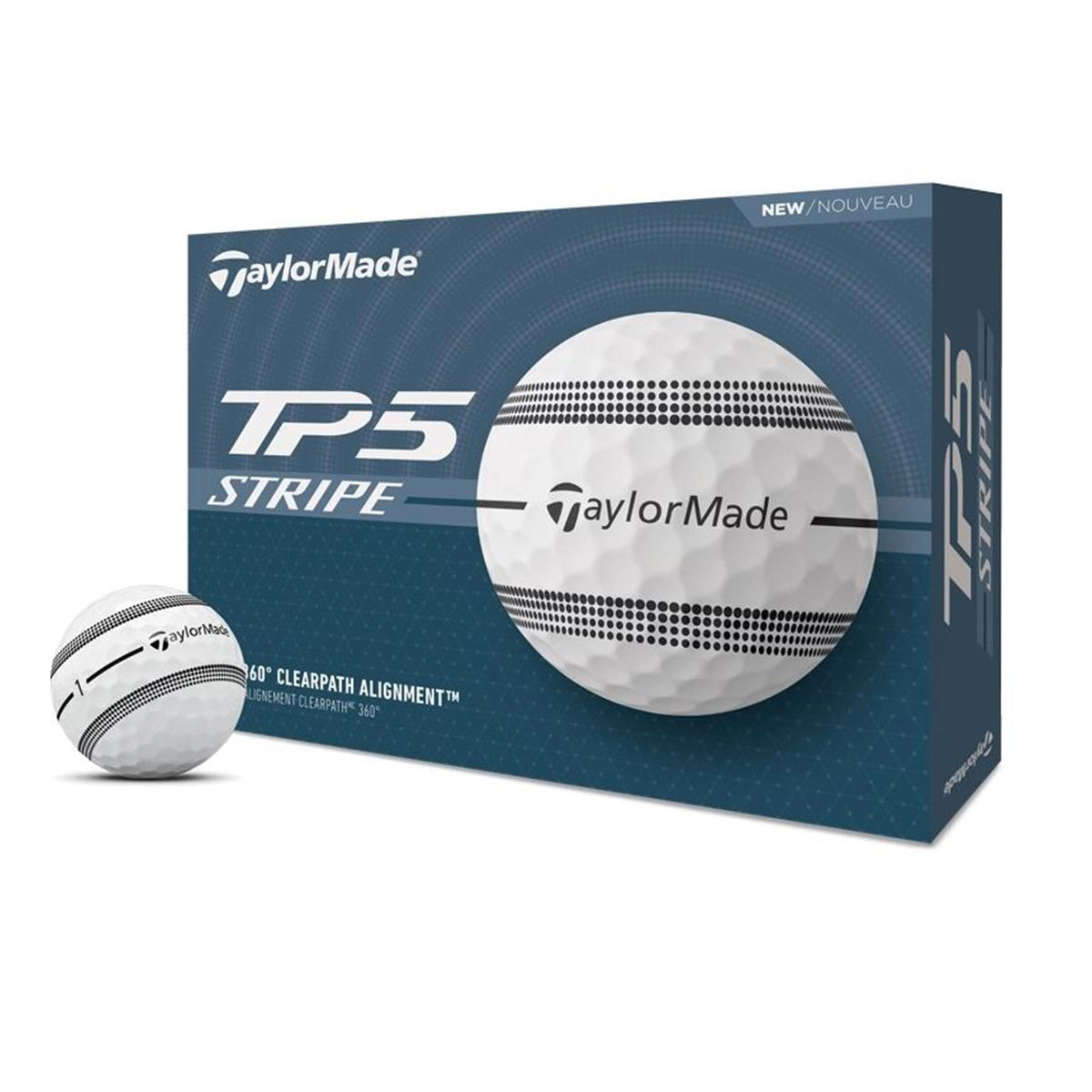 Taylor Made TP5 Stripe weiss