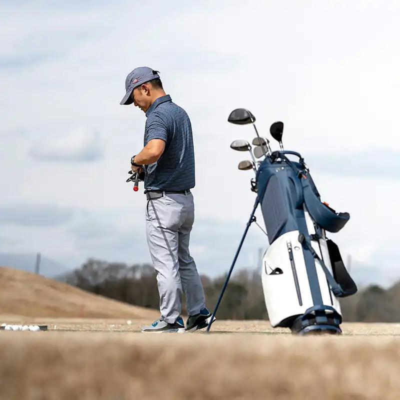 Golfbag in Benutzung