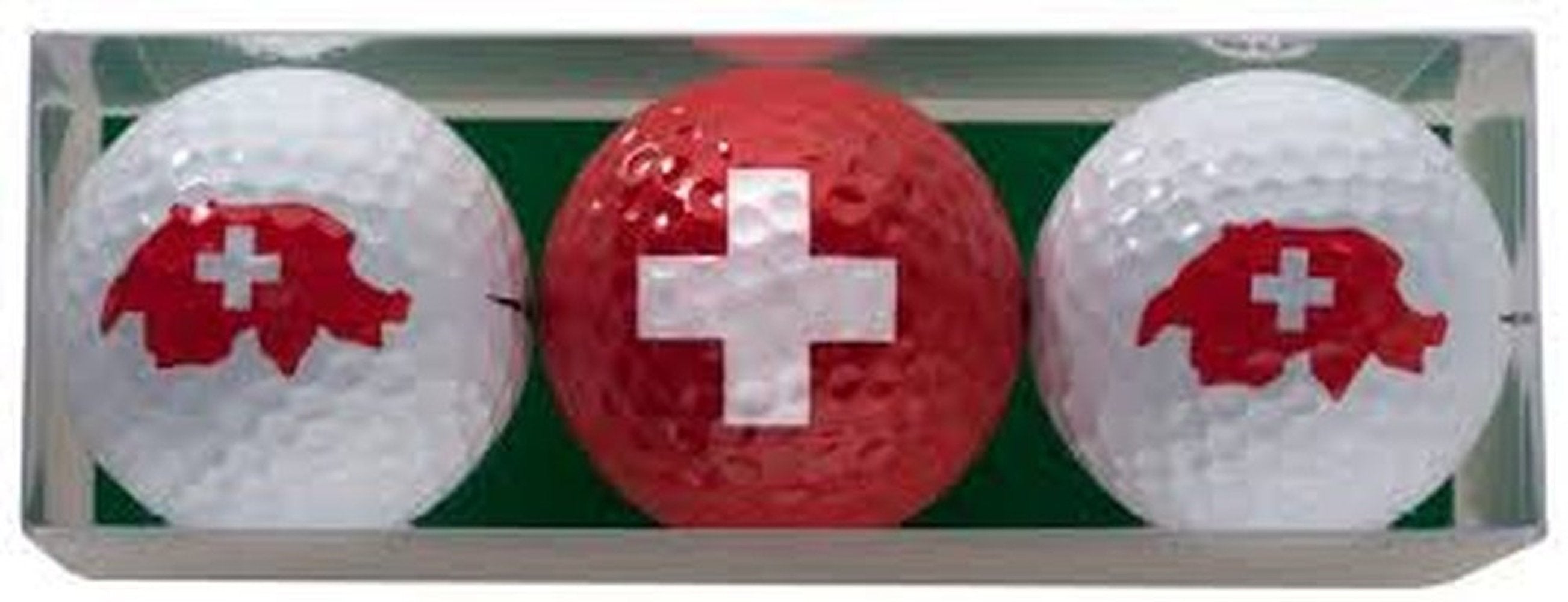 3-er Ballset mit Motiv - City Golf Shop by Andrej Kübli