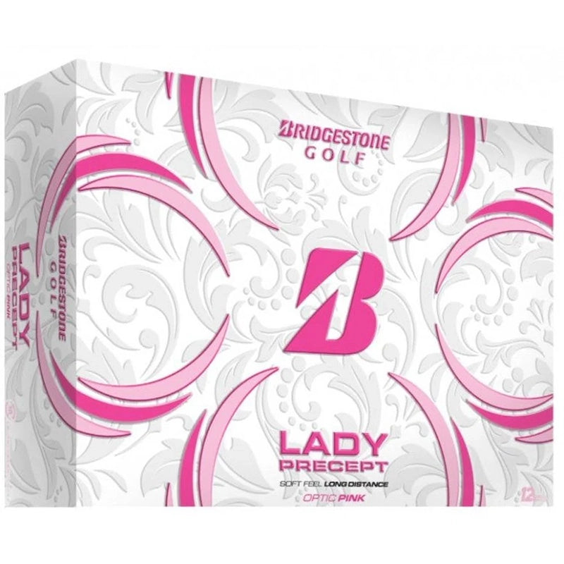 Bridgestone Ladies Precept Golfbälle, weiße Packung mit pinken Elementen