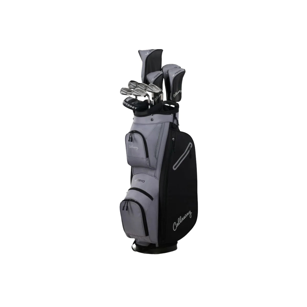 Callaway REVA Komplettset Damen, Golfbag grau-schwarz mit Schlägern und Headcovers