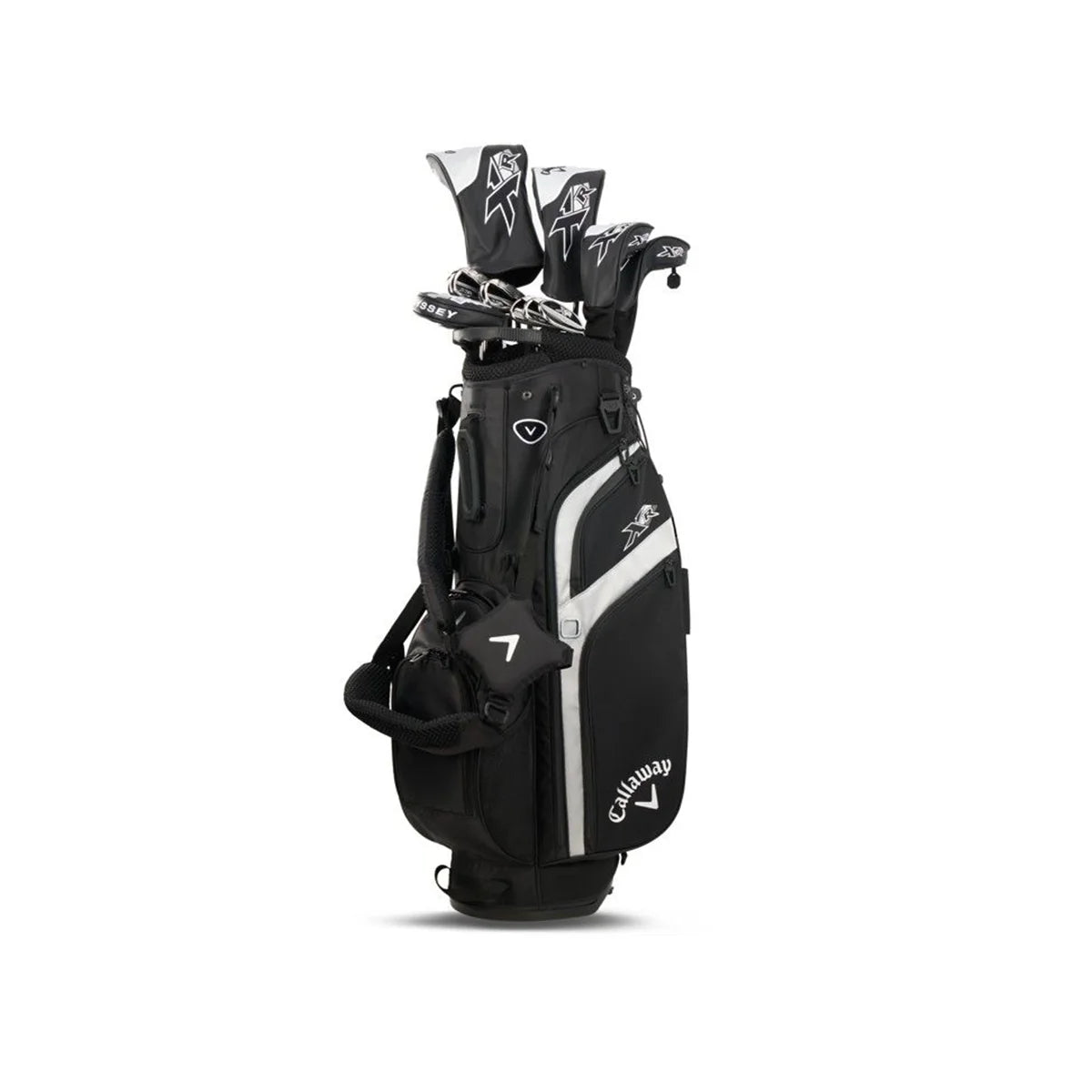 Callaway XR Komplettset Herren, schwarzes Golfbag mit Schlägern und XR Headcovers
