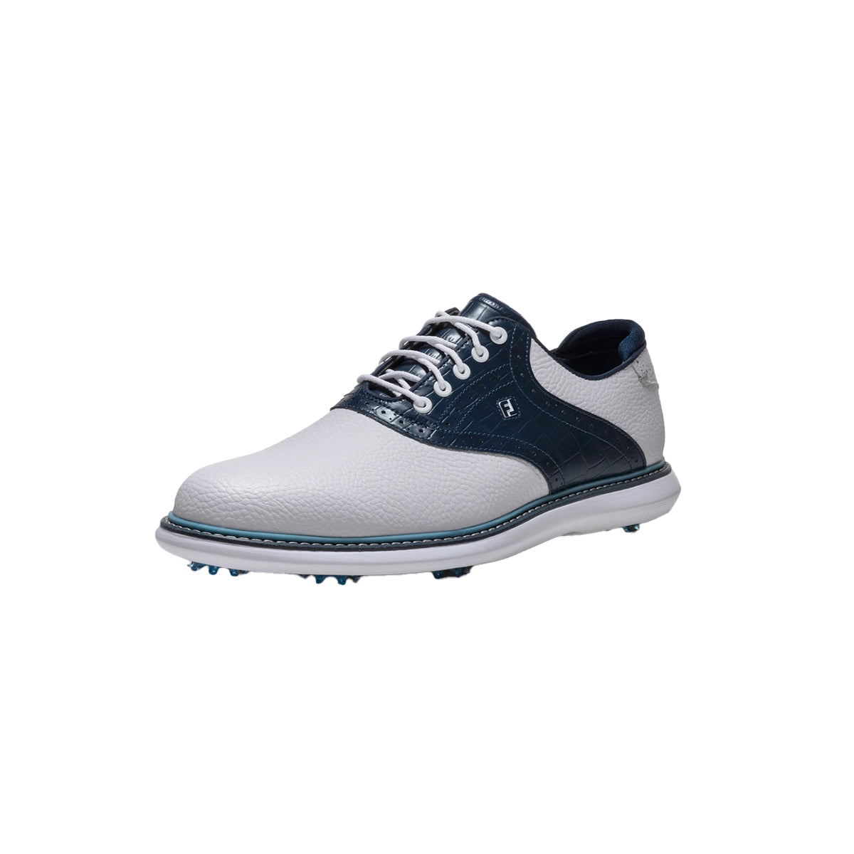 FJ Footjoy Traditions Herren white/navy/blue