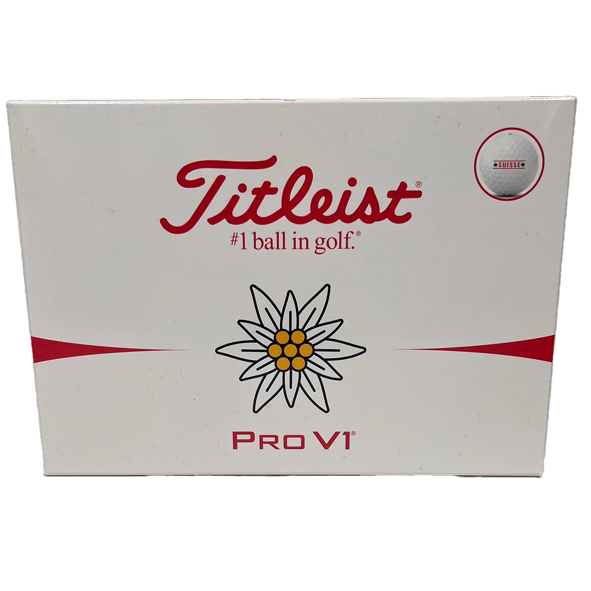 Titleist Pro V1 weiss "SUISSE"-Edition, Dutzend