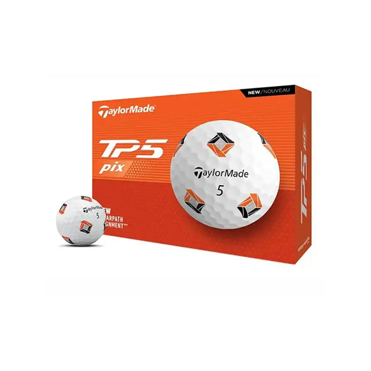 Taylor Made TP5 pix Ball weiss